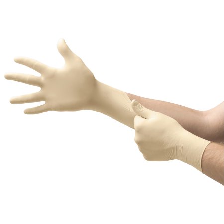 Picture of Exam Glove COMFORTGrip™ Large NonSterile Latex Standard Cuff Length Fully Textured Natural Not Chemo ApprovedCFG-900-L