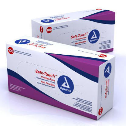 Picture of Exam Glove Safe-Touch™ X-Large NonSterile Latex Standard Cuff Length Fully Textured Ivory Not Chemo Approved2339