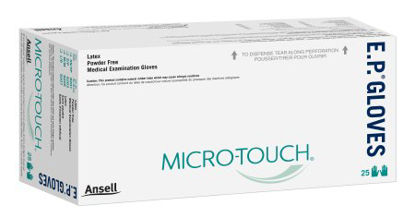 Picture of Exam Glove Micro-Touch® E.P.® Small NonSterile Latex Extended Cuff Length Fully Textured Ivory Chemo Tested9203
