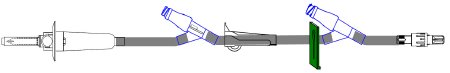 Picture of Primary Administration Set 15 Drops / mL Drip Rate 100 Inch Tubing 2 PortsSC9201