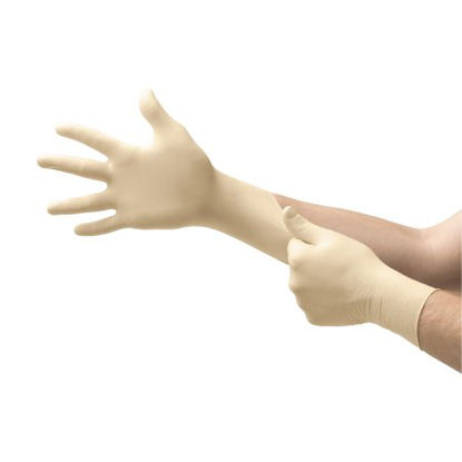 Picture of Exam Glove COMFORTGrip™ X-Small NonSterile Latex Standard Cuff Length Fully Textured Natural Not Chemo ApprovedCFG-900-XS