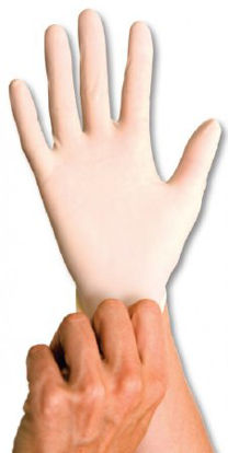 Picture of Exam Glove PremierPro™ X-Large NonSterile Latex Standard Cuff Length Fully Textured Cream Not Chemo Approved4605