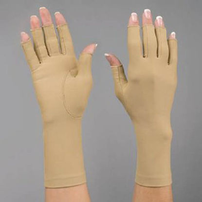 Picture of Compression Gloves Rolyan® Open Finger Medium Over-the-Wrist Right Hand Lycra® / Spandex92744101