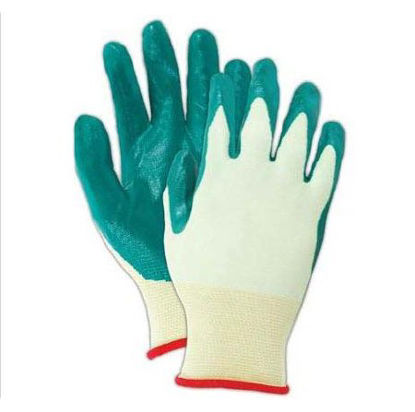 Picture of Utility Glove Showa™ Nitri-Flex™ Lite Size 8 Nitrile / Nylon Green 9 Inch Knit Cuff NonSterile19050283B
