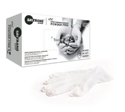 Picture of Exam Glove Touch of Life™ Large NonSterile Nitrile Textured Fingertips White7026439