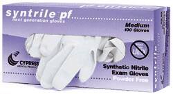 Picture of Exam Glove Syntrile® pf Small NonSterile Nitrile Standard Cuff Length Fully Textured White Not Chemo Approved27-92