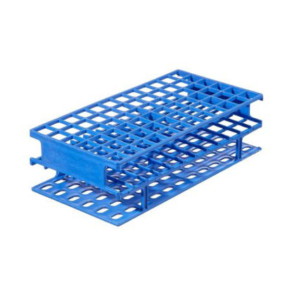 Picture of Centrifuge Tube / Test Tube Test Tube Rack Nalgene™ Unwire™ 72 Place 13 mm Tube Size Blue 2-1/4 X 4 X 7-3/4 Inch5976-0313