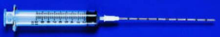Picture of Soft Tissue Biopsy Needle and Syringe Jamshidi® 16 Gauge 10 cm Length Tapered Distal Tip / Razor EdgeSN1016X
