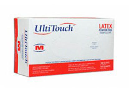 Picture of Exam Glove UltiTouch® Small NonSterile Latex Standard Cuff Length Fully Textured White Not Chemo ApprovedML01PF