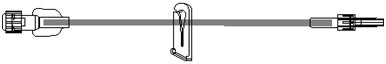 Picture of Extension Set 60 Inch Tubing 0.4 mL Priming Volume DEHP-FreeB2020