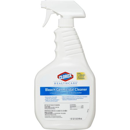 Picture of Clorox Healthcare® Bleach Germicidal Surface Disinfectant Cleaner Germicidal Liquid 32 oz. Bottle Fruity Floral Bleach Scent NonSterile68970
