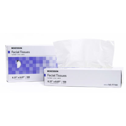 Picture of McKesson Facial Tissue White 8.37 X 8.07 Inch 100 Count165-FT100