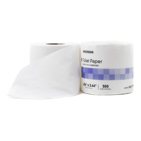 Picture of Toilet Tissue McKesson White 2-Ply Standard Size Cored Roll 500 Sheets 3-3/5 X 4 Inch165-TP500