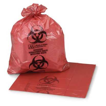 Picture of Infectious Waste Bag McKesson 7 - 10 gal. Red Bag 24 X 24 Inch03-4550