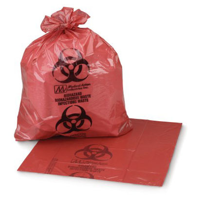 Picture of Infectious Waste Bag McKesson 10 - 15 gal. Red Bag 24 X 32 Inch03-4554