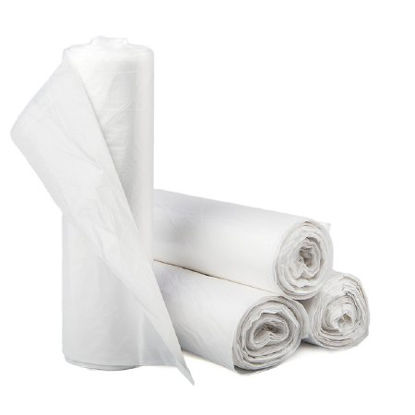 Picture of Trash Bag McKesson 33 gal. Clear LLDPE 1.25 Mil. 33 X 40 Inch Star Seal Bottom Coreless RollS3340125N