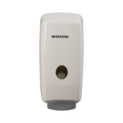 Picture of Soap Dispenser McKesson White Plastic Manual Push 1000 mL Wall Mount53-1000