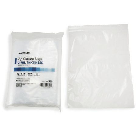 Picture of Zip Closure Bag McKesson 10 X 13 Inch Polyethylene Clear4583