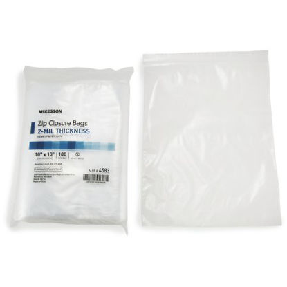 Picture of Zip Closure Bag McKesson 10 X 13 Inch Polyethylene Clear4583