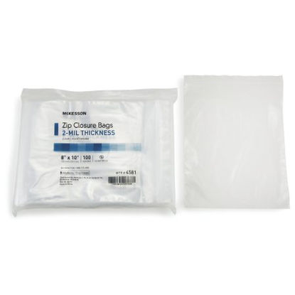 Picture of Zip Closure Bag McKesson 8 X 10 Inch Polyethylene Clear4581