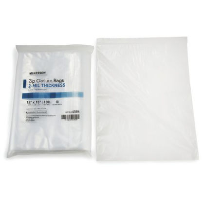 Picture of Zip Closure Bag McKesson 12 X 15 Inch Polyethylene Clear4584