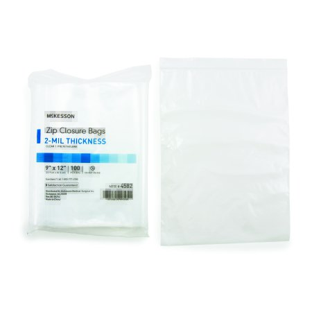 Picture of Zip Closure Bag McKesson 9 X 12 Inch Polyethylene Clear4582