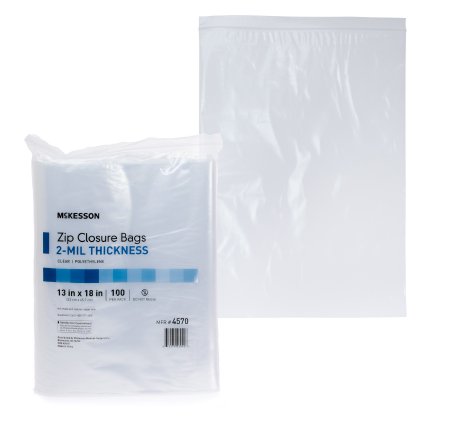 Picture of Zip Closure Bag McKesson 13 X 18 Inch Polyethylene Clear4570