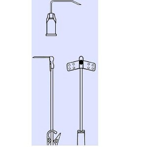 Picture of Huber Infusion Set Alimed® 22 Gauge 3/4 Inch 9 Inch Tubing Y-Injection Site50-2222