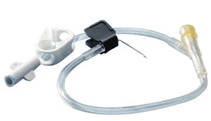 Picture of Huber Infusion Set Kawasumi 19 Gauge 1 Inch 11 Inch Tubing Y-Site PortPI01Y91