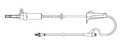Picture of Primary Administration Set AmSafe® 10 Drops / mL Drip Rate 100 Inch Tubing 1 Port1010001B