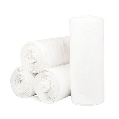 Picture of Trash Bag McKesson 33 gal. White LLDPE 0.70 Mil. 30 X 39 Inch Star Seal Bottom Coreless RollWSL3339XHW-2