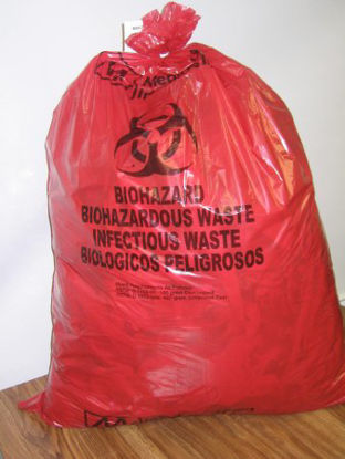 Picture of Infectious Waste Bag McKesson 30 gal. Red Bag Polyethylene 30 X 36 Inch03-F145