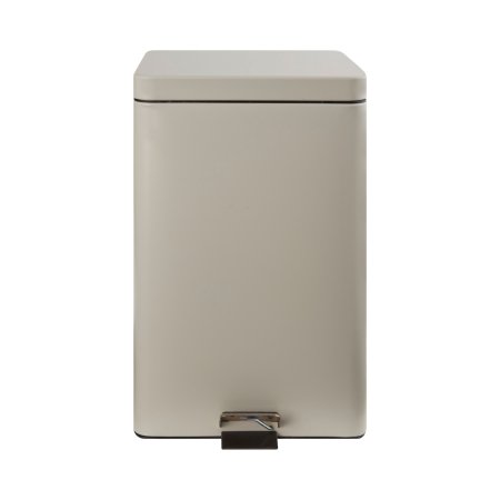 Picture of Trash Can with Plastic Liner McKesson 32 Quart Square Beige Steel Step On81-35268