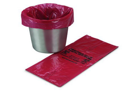 Picture of Kick Bucket Liner McKesson 7 - 10 gal. Light Blue Bag 8 X 12 X 24 Inch03-5000