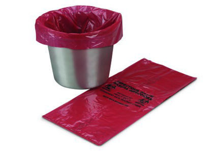 Picture of Kick Bucket Liner McKesson 7 - 10 gal. Red Bag 8 X 12 X 24 Inch03-5002