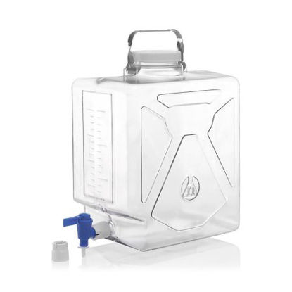 Picture of Carboy with Spigot Nalgene™ Clearboy™ Rectangular Polycarbonate / Polypropylene 20 Liter2322-0050