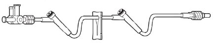 Picture of Extension Set Interlink® 41 Inch Tubing 2 Ports 6.2 mL Priming Volume2C6607