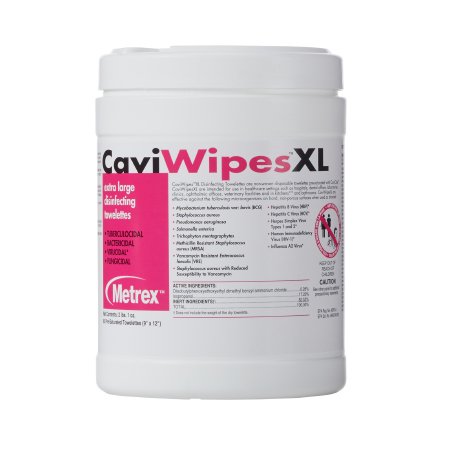 Picture of CaviWipes™ Surface Disinfectant Premoistened Alcohol Based Wipe 66 Count Canister Disposable Alcohol Scent NonSterile13-1150