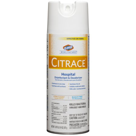Picture of Clorox Healthcare® Citrace® Surface Disinfectant Alcohol Based Liquid 14 oz. Can Citrus Scent49100
