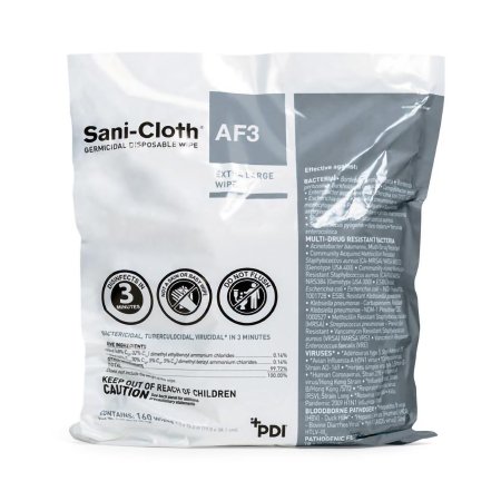 Picture of Sani-Cloth® AF3 Surface Disinfectant Cleaner Refill Premoistened Germicidal Wipe 160 Count Bag Disposable Mild Scent NonSterileP2450P