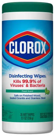 Picture of Clorox® Surface Disinfectant Premoistened Wipe 35 Count Canister Disposable Fresh Scent NonSterile01593CT