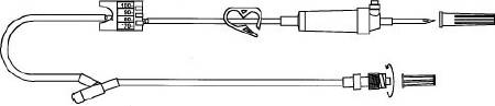 Picture of Primary Administration Set 20 Drops / mL Drip Rate 84 Inch Tubing 1 PortAMS-122-1