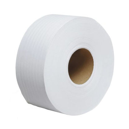 Picture of Toilet Tissue Scott® Essential 100% Recycled Fiber JRT White 2-Ply Jumbo Size Cored Roll Continuous Sheet 3-11/20 Inch X 1000 Foot67805