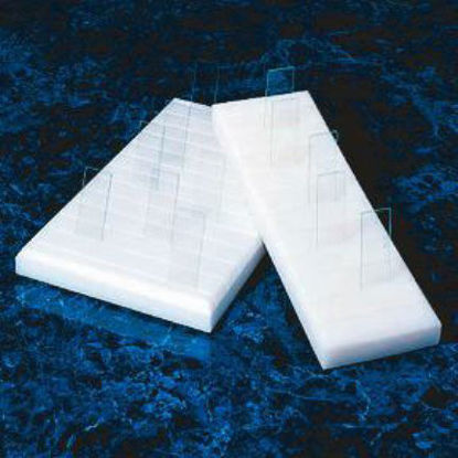 Picture of Slide Holder Jaece 4 X 12 Inch, Chemical-Resistant High-Density Polyethylene, 40 Slide Capacity For Microscope Slides1412750A