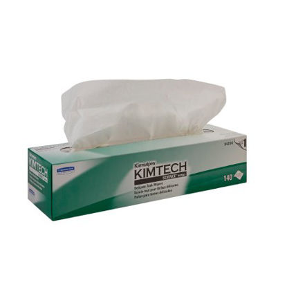 Picture of Delicate Task Wipe Kimtech Science Kimwipes Light Duty White NonSterile 1 Ply Tissue 14-7/10 X 16-3/5 Inch Disposable34256