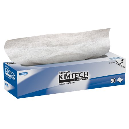 Picture of Delicate Task Wipe Kimtech Science Kimwipes Light Duty White NonSterile 2 Ply Tissue 14-7/10 X 16-3/5 Inch Disposable34721