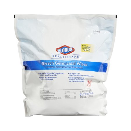 Picture of Clorox Healthcare® Bleach Germicidal Surface Disinfectant Cleaner Refill Premoistened Germicidal Wipe 110 Count Pouch Disposable Floral Bleach Scent NonSterile30359CT