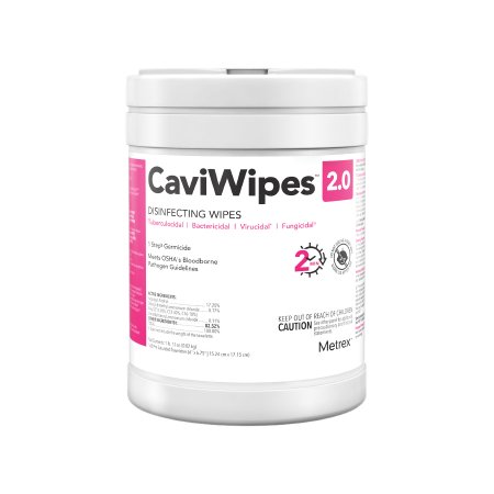 Picture of CaviWipes™ 2.0 Surface Disinfectant Premoistened Wipe 160 Count Canister Disposable Alcohol Scent NonSterile14-1100