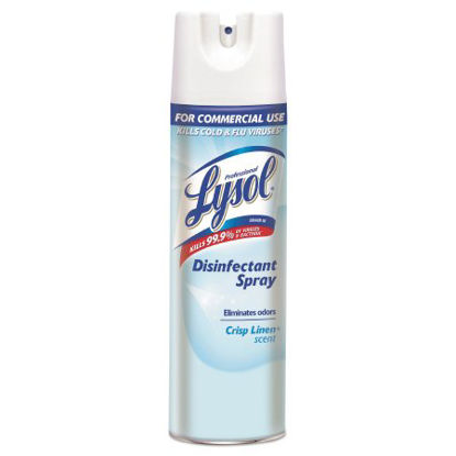 Picture of Professional Lysol® Surface Disinfectant Alcohol Based Liquid 19 oz. Can Crisp Linen Scent NonSterileRAC74828CT