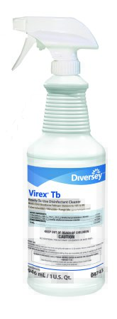 Picture of Diversey™ Virex® Tb Surface Disinfectant Cleaner Quaternary Based Liquid 32 oz. Bottle Lemon Scent NonSterileDVO04743